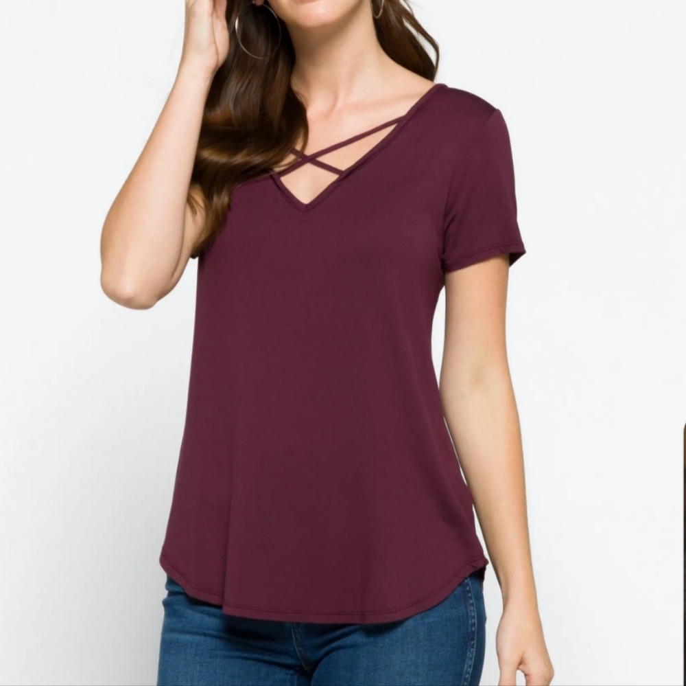 🔥 Emory Park Maroon knit top